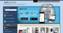 Desktop Screenshot of bioartis.com